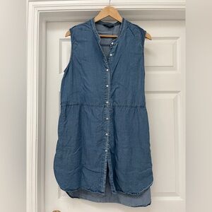 Denim Sleeveless Midi Dress size large